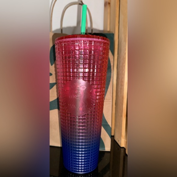 Starbucks Other - 🩷💙NWT STARBUCKS PINK/BLUE GRID TUMBLER 2022💙🩷